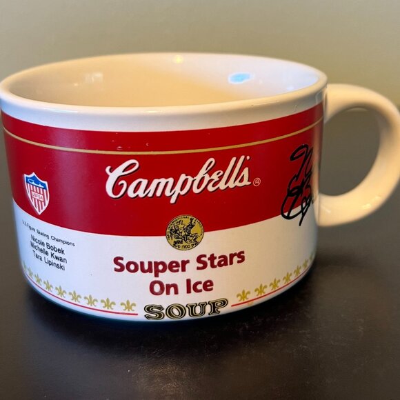 Campbell’s SOUPER STAR ON ICE Mug ~ Nicole Bobek ~ Michelle Kwan ~ Tara Lipinski - Picture 4 of 8